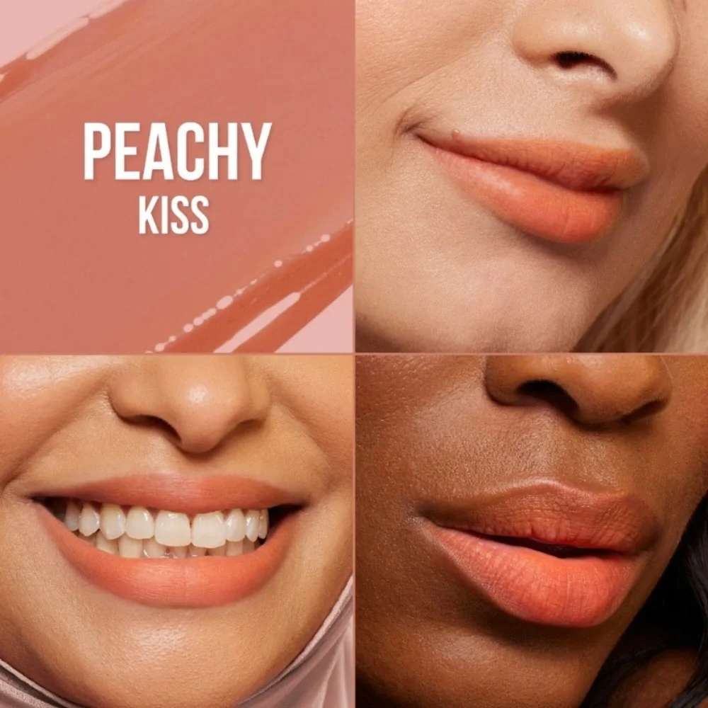 💎 Huda Beauty Lip Blush Creamy Lip & Cheek Stain Peachy Kiss New In Box